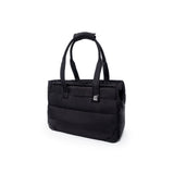 Black Just Fred Subway tote dog bag carrier on a white background