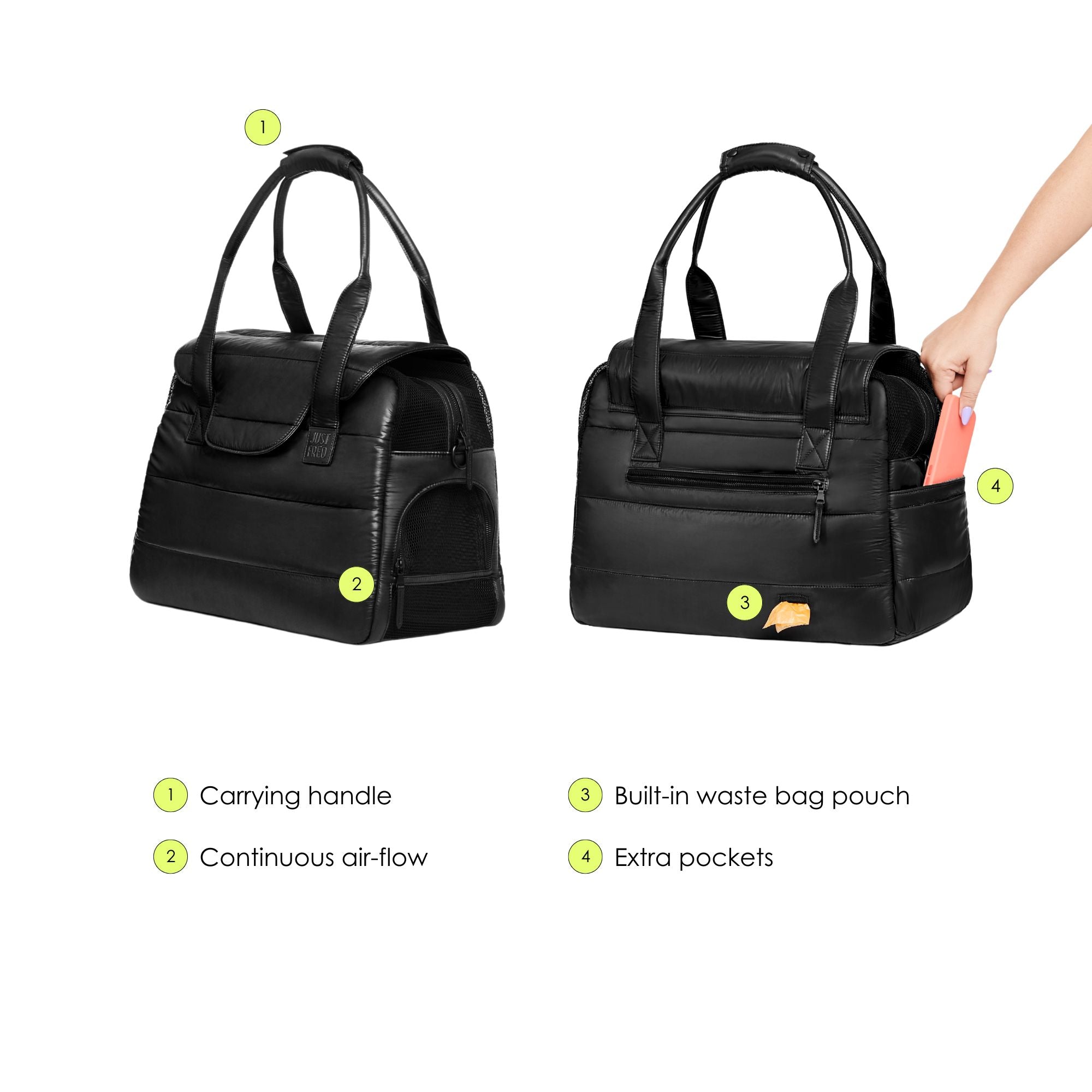Destination Tote in Limited Edition Black | TSA-Approved Dog