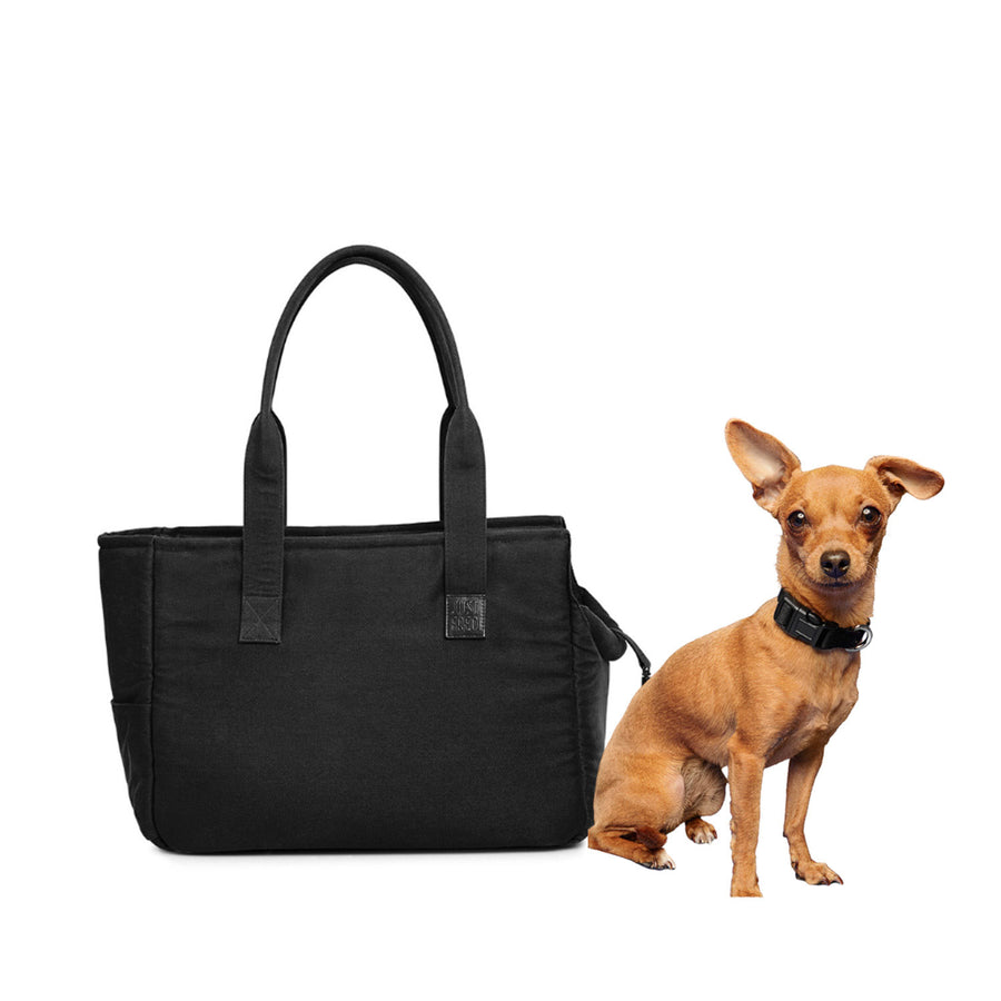 WEEKEND DOG TOTE - BLACK.